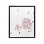 SAKURA CAT -Cherry blossom- Framed Canvas Print Gallery Image 6