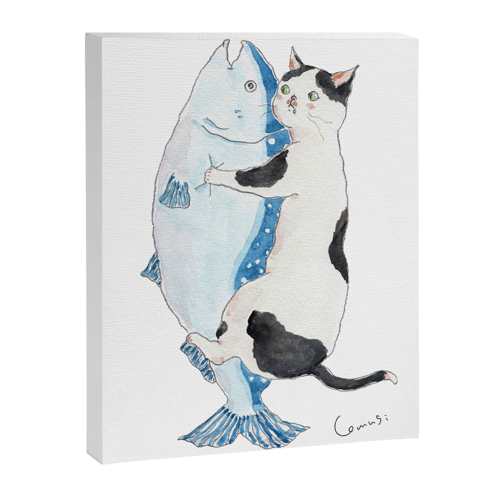 salmon cat Canvas Print Gallery Image 8