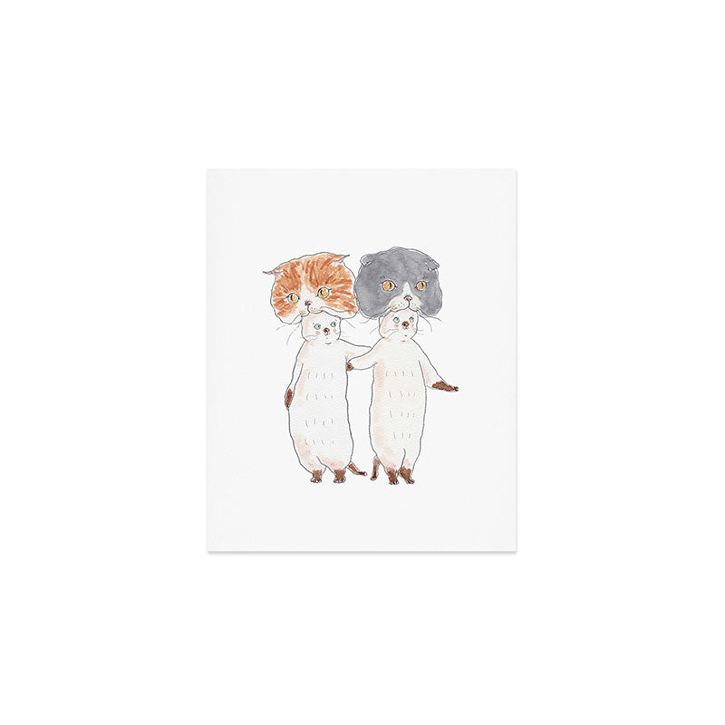 sco kaburi nyanco Art Print Gallery Image 1