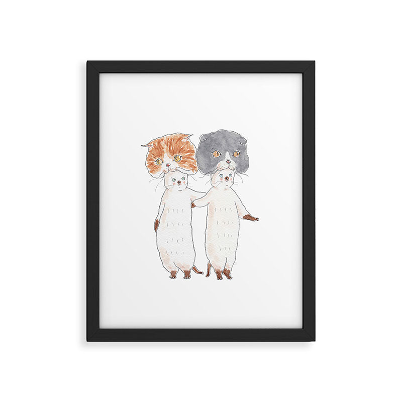 sco kaburi nyanco Framed Art Print Gallery Image 6