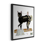 Sewing machine Cat Framed Canvas Print Gallery Image 2