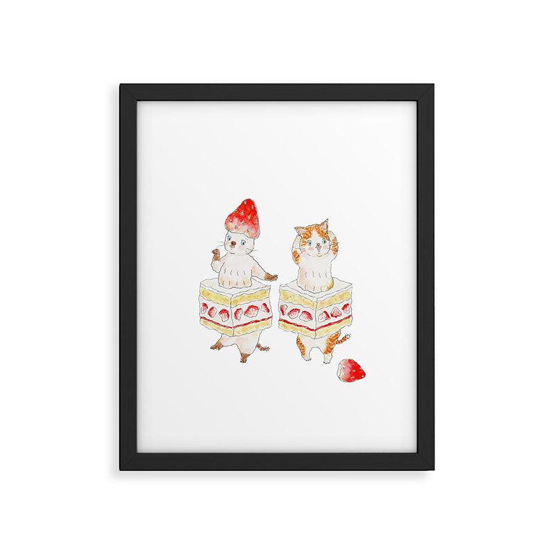 shortcake nyanco Framed Art Print Gallery Image 6