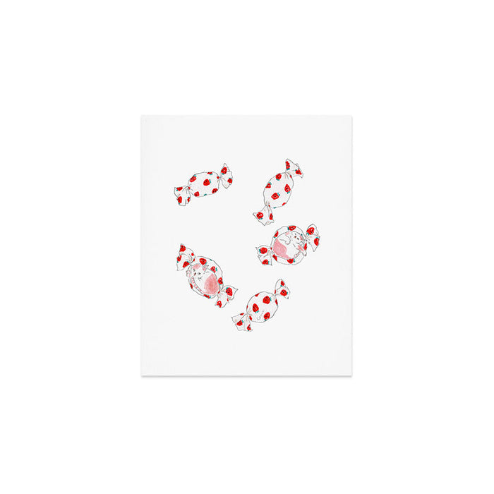 Strawberry Candy Cats Art Print Gallery Image 1