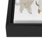 Teku Teku Bread Cats Framed Canvas Print Gallery Image 3