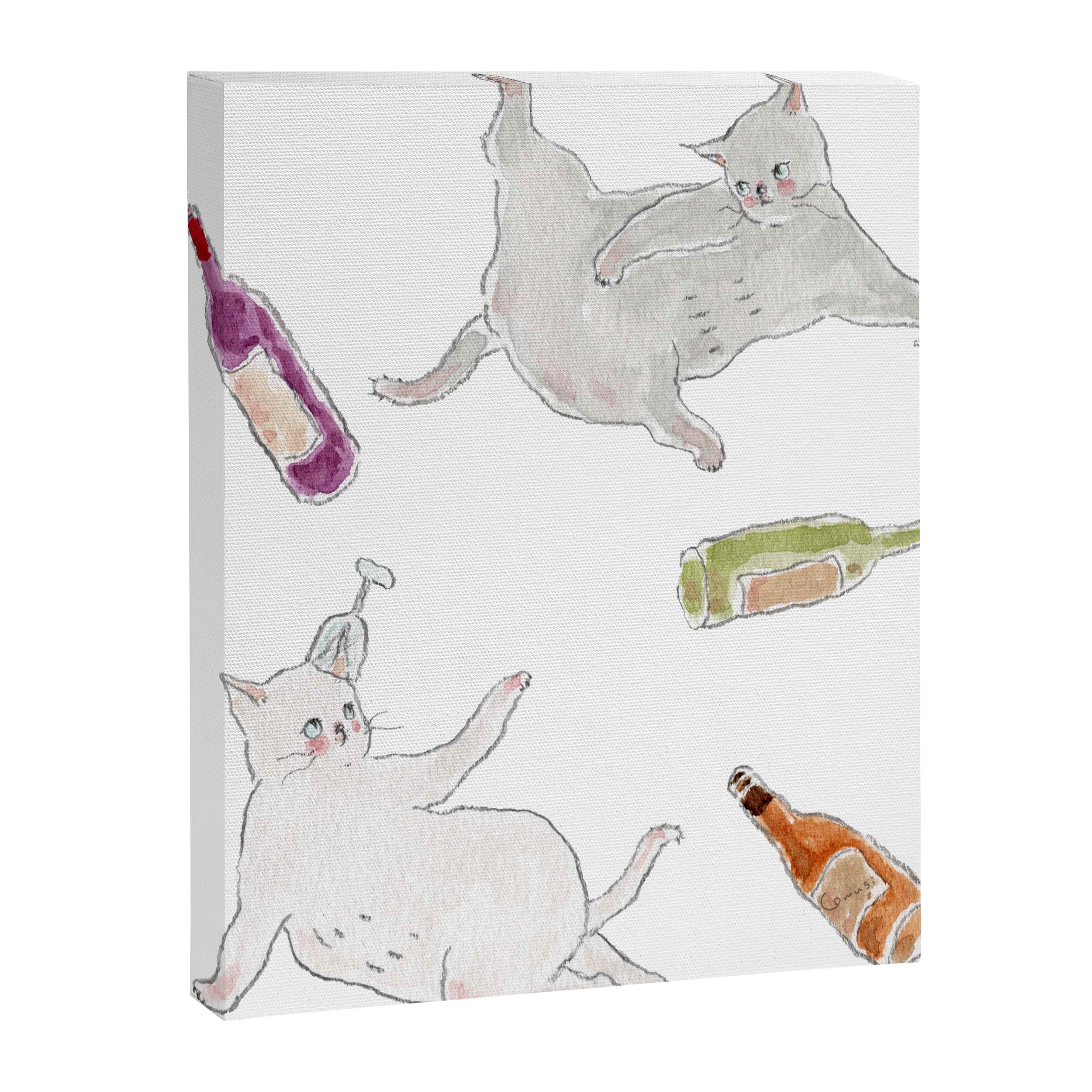 Tipsy CATS Canvas Print Gallery Image 8