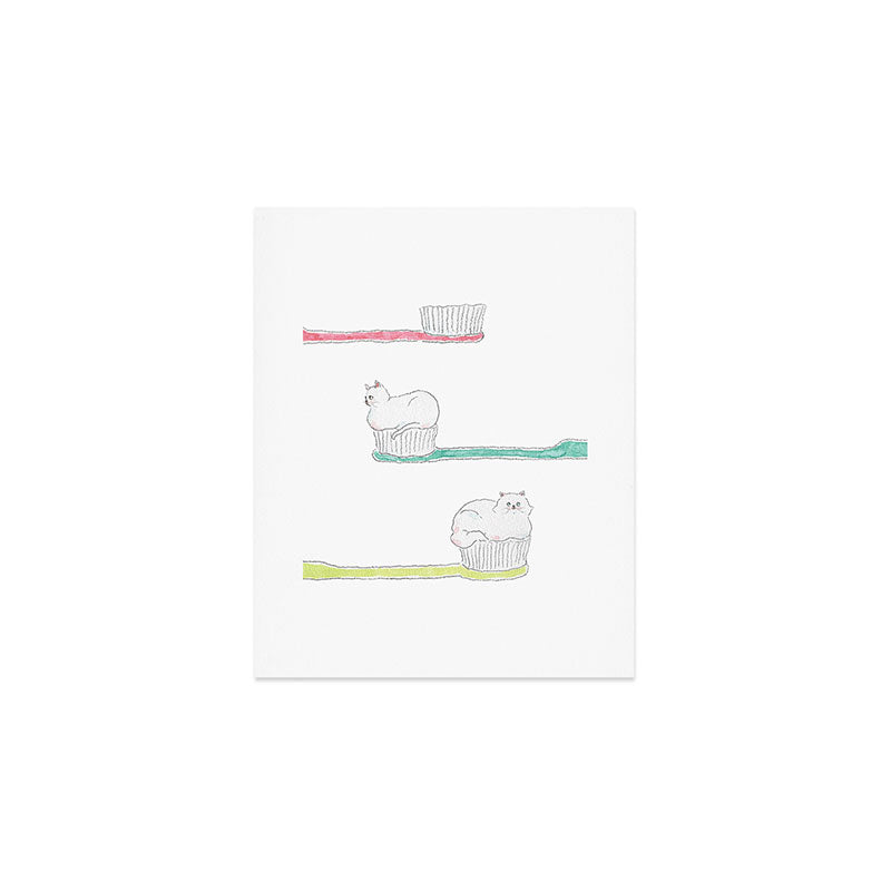Toothpaste Kittens Art Print Gallery Image 1