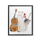 Violin Cat Framed Canvas Print Gallery Image 8
