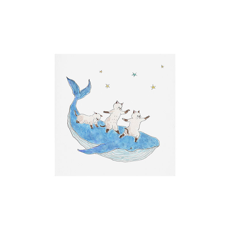 Whales and Kittens Art Print Gallery Image 1