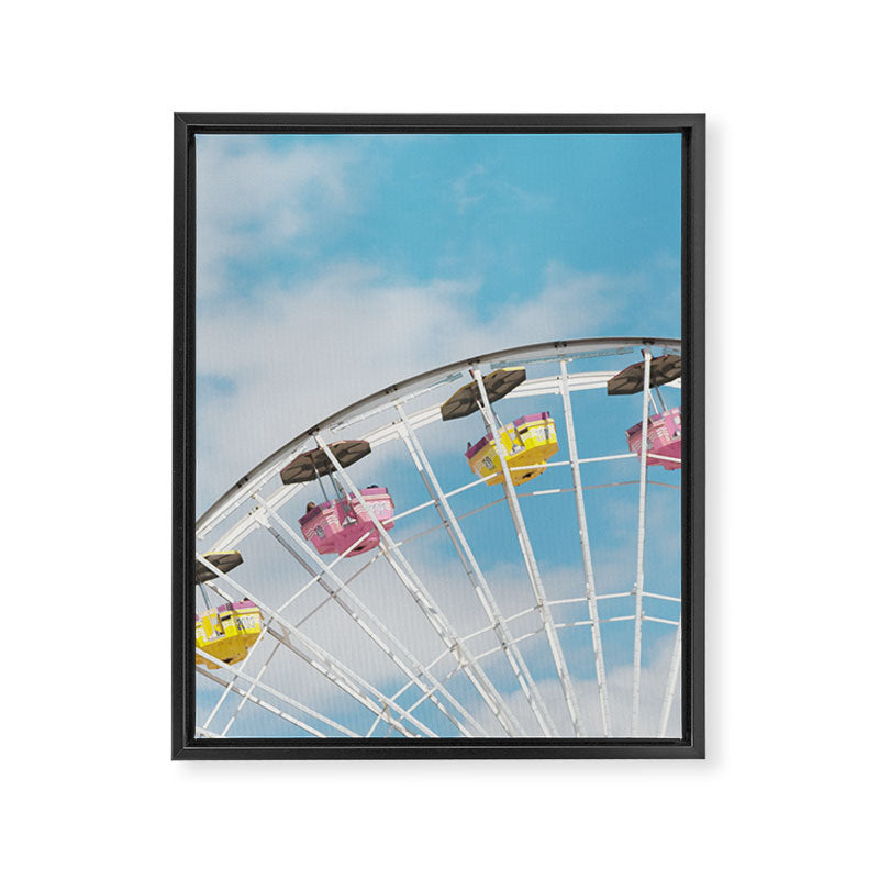 Ferris Wheel Dreams Framed Canvas Print