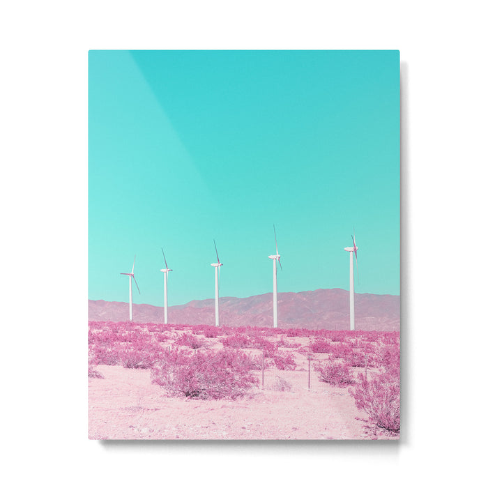 Palm Springs Windmills in the Desert Metal Print Gallery Image 1