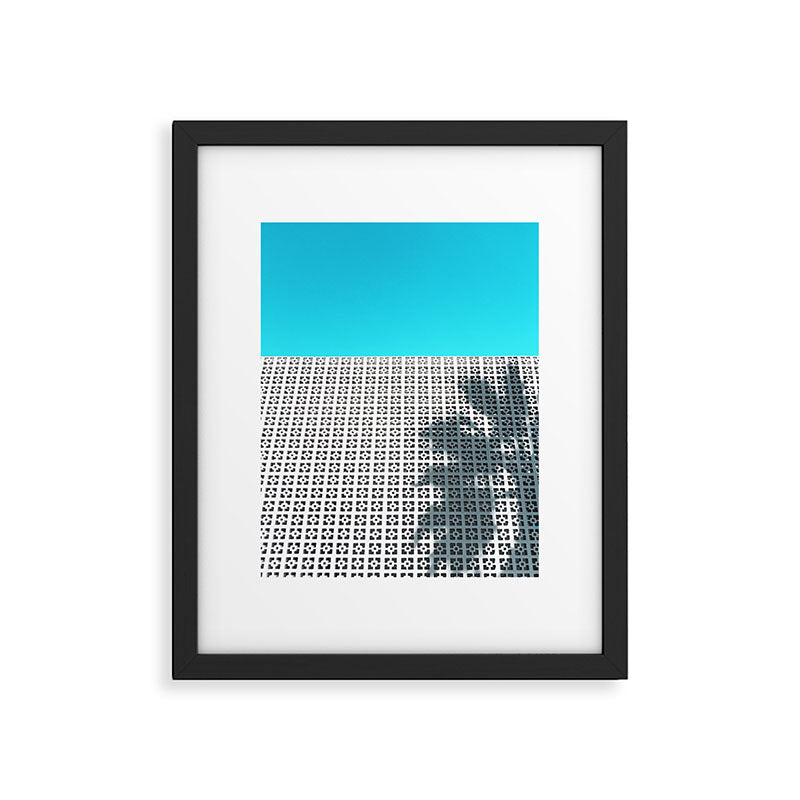 Parker Palm Springs with Palm Tree Shadow Framed Art Print Gallery Image 5