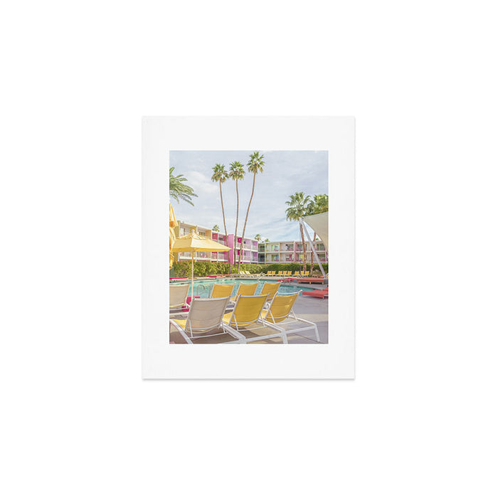 Poolside at the Saguaro Hotel Panorama - Palm Springs, California Art Print Gallery Image 1