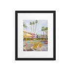 Poolside at the Saguaro Hotel Panorama - Palm Springs, California Framed Art Print Gallery Image 5
