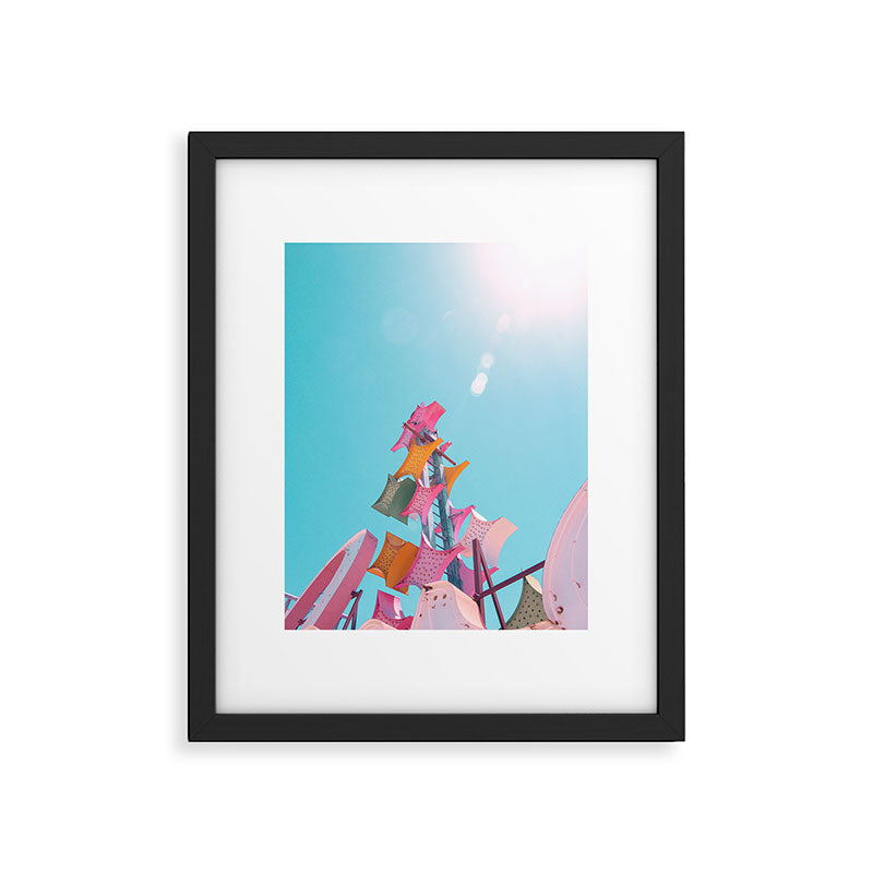 Vintage Las Vegas Starburst Sign Framed Art Print Gallery Image 5