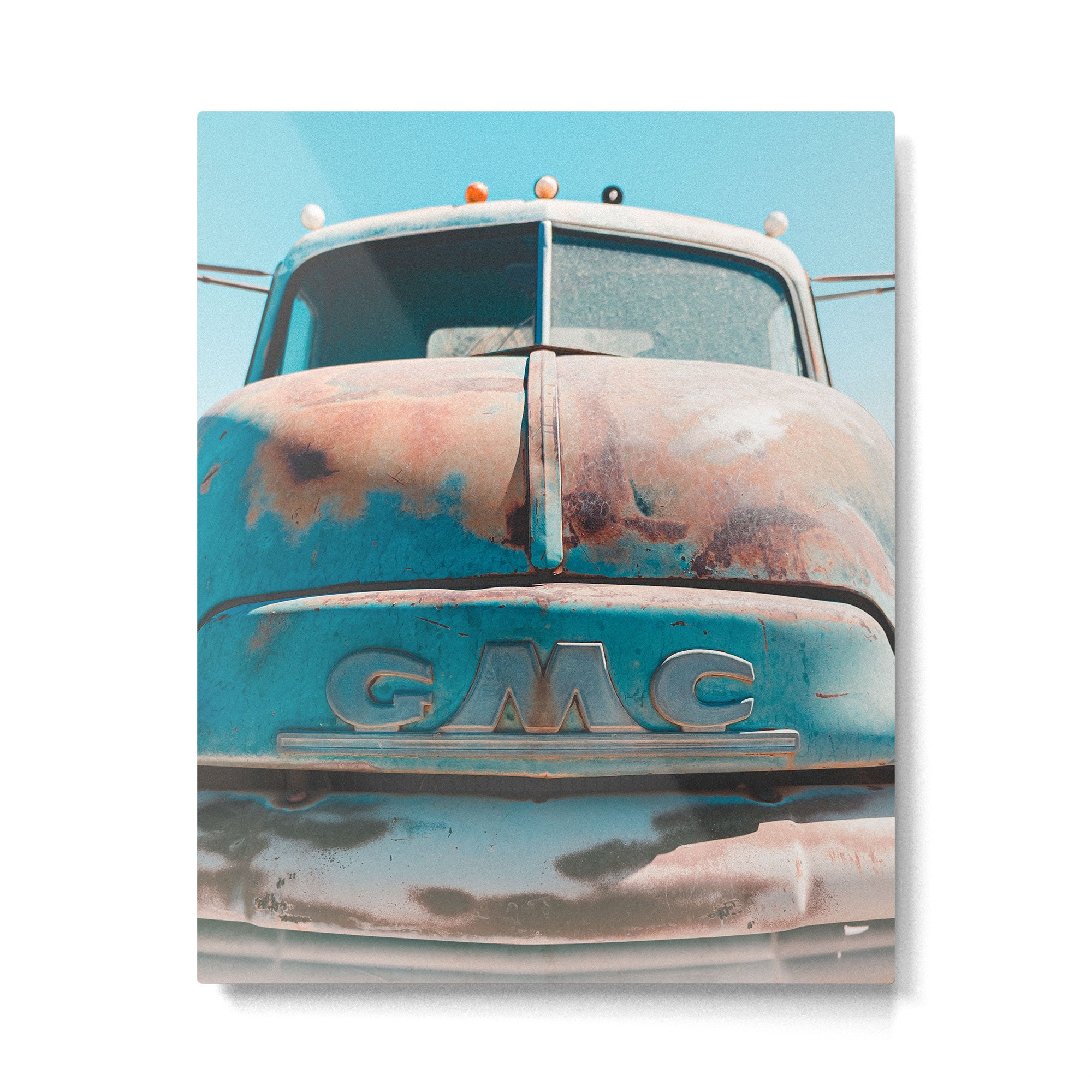 Vintage Truck in Joshua Tree Metal Print Gallery Image 4