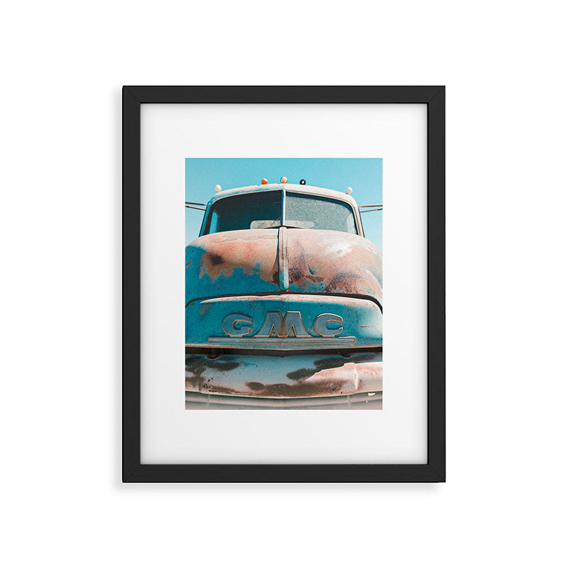 Vintage Truck in Joshua Tree Framed Art Print Gallery Image 5
