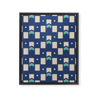 Art Deco Geometric Pattern 272 Framed Canvas Print Gallery Image 8