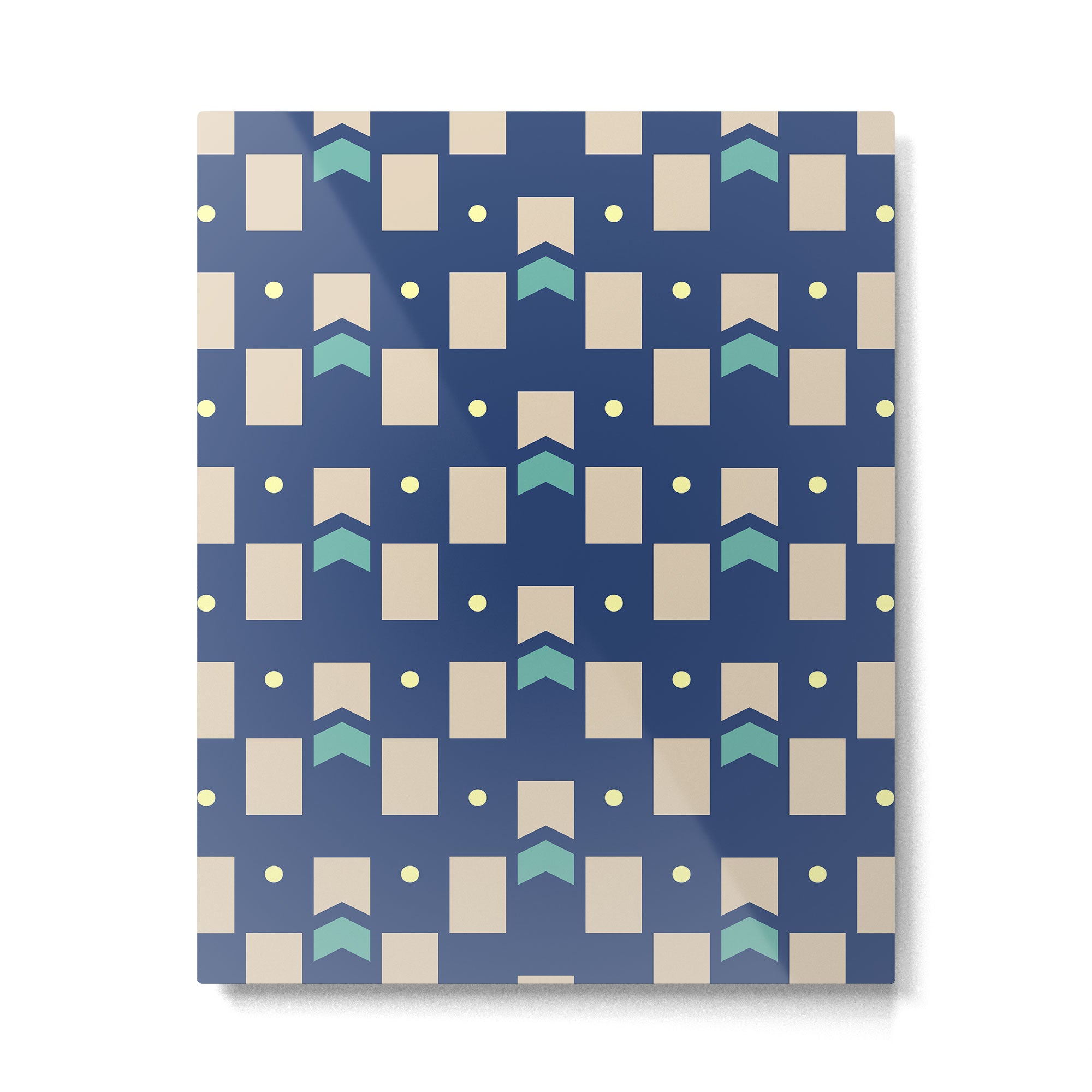Art Deco Geometric Pattern 272 Metal Print Gallery Image 6