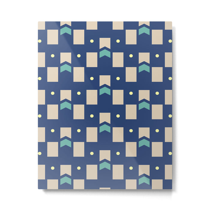 Art Deco Geometric Pattern 272 Metal Print Gallery Image 1