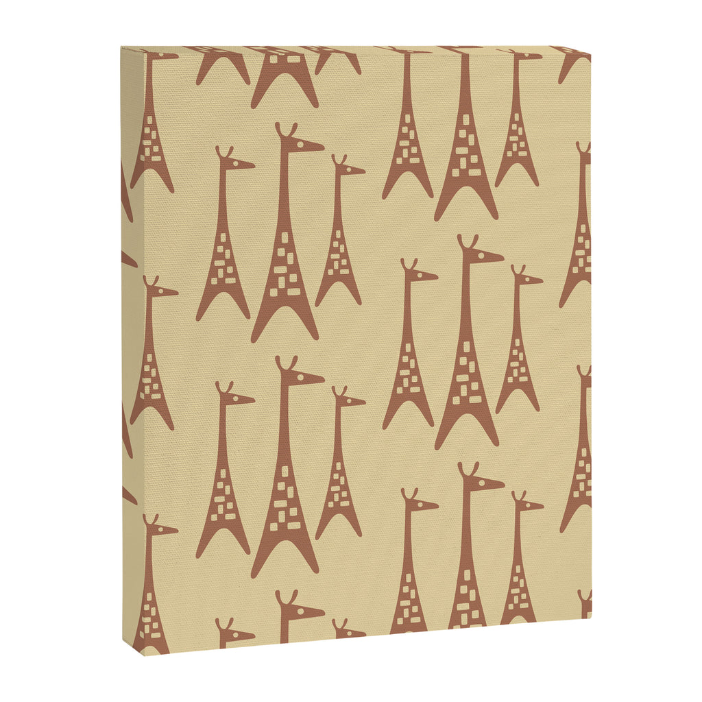 Brown and Tan Giraffe Canvas Print Gallery Image 8
