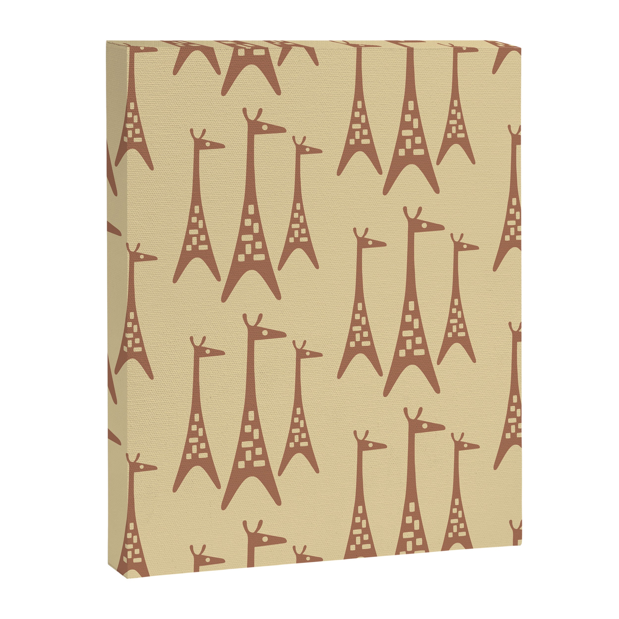 Brown and Tan Giraffe Canvas Print Gallery Image 8