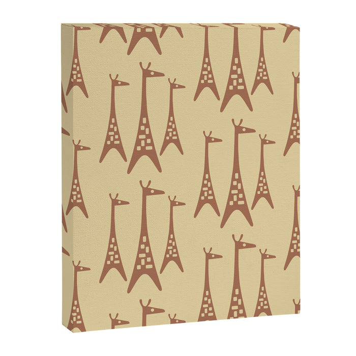 Brown and Tan Giraffe Canvas Print Gallery Image 1