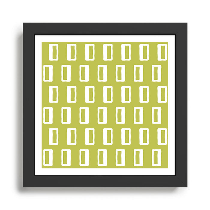 Chad Pattern Chartreuse 22 Framed Art Print Gallery Image 1
