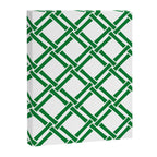 Classic Bamboo Trellis Pattern 231 Green Canvas Print Gallery Image 8