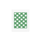 Classic Bamboo Trellis Pattern 231 Green Art Print Gallery Image 1