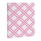 Classic Bamboo Trellis Pattern 291 Pink Canvas Print Gallery Image 8