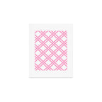 Classic Bamboo Trellis Pattern 291 Pink Art Print Gallery Image 1