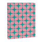 Colorful Mid Century Modern Star Pattern 950 Pink and Turquoise Canvas Print Gallery Image 8