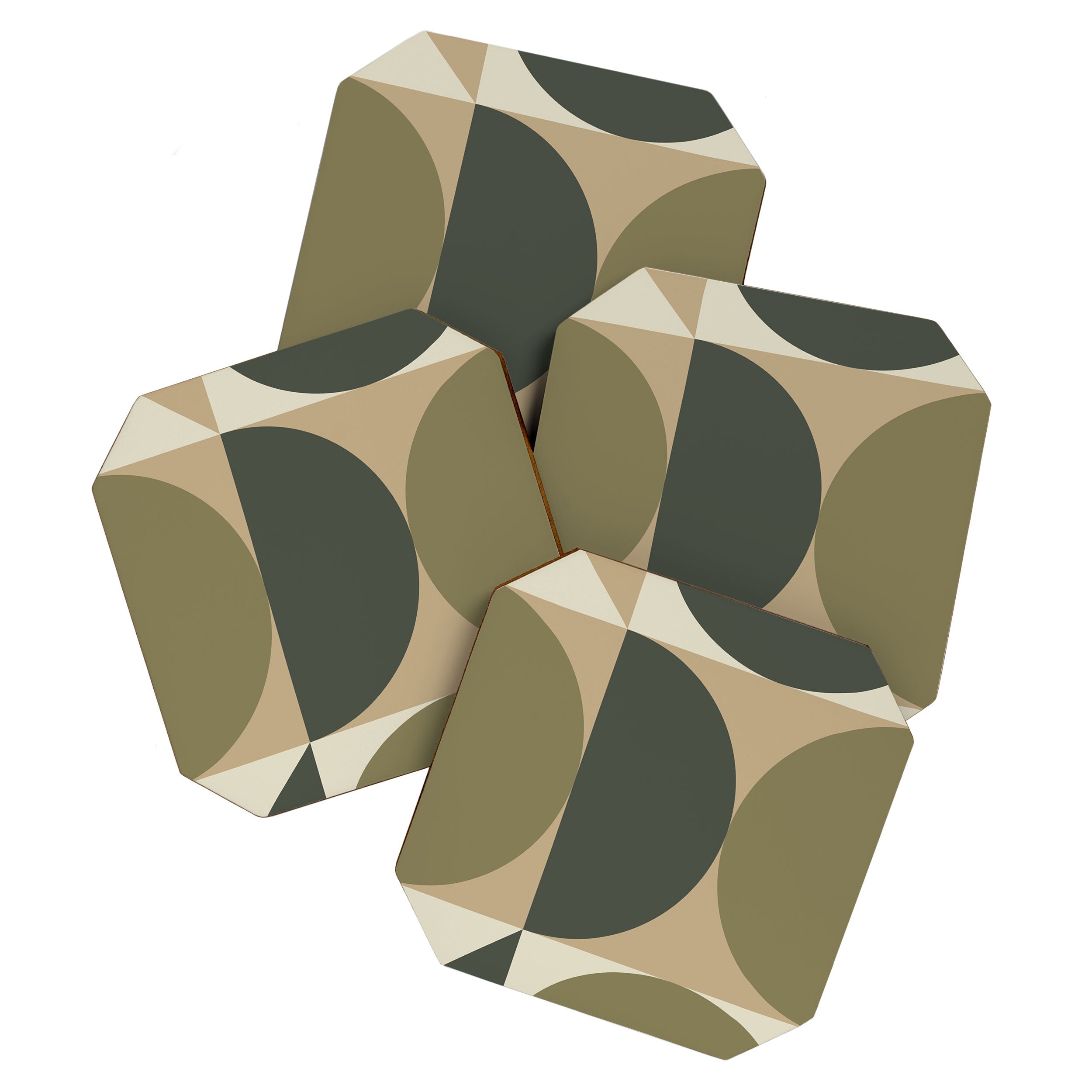 Abstract Scandinavian Art 342 Mid Century Modern Coaster Gallery Image 1