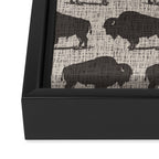 Buffalo Pattern 272 Framed Canvas Print Gallery Image 3