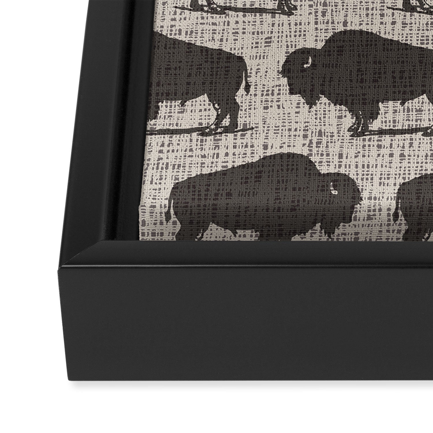 Buffalo Pattern 272 Framed Canvas Print Gallery Image 3