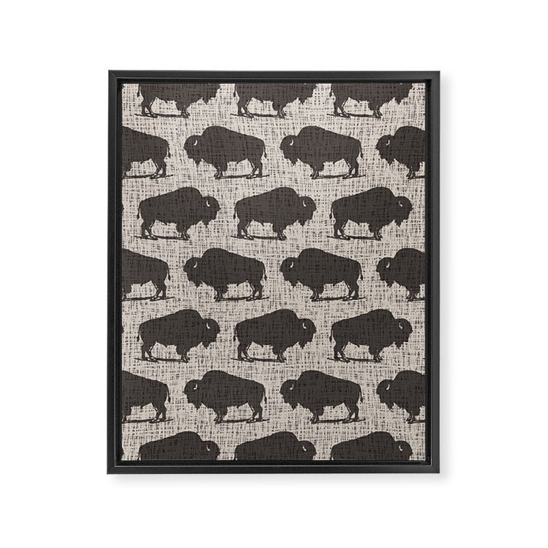 Buffalo Pattern 272 Framed Canvas Print Gallery Image 8