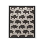 Buffalo Pattern 272 Framed Canvas Print Gallery Image 8