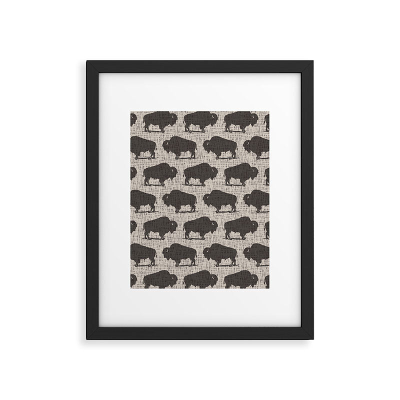Buffalo Pattern 272 Framed Art Print Gallery Image 6
