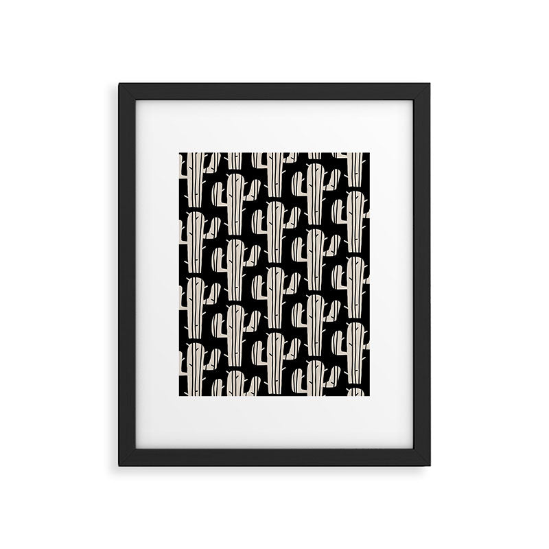 Desert Cactus Pattern 861 Framed Art Print Gallery Image 4