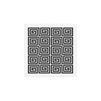 Greek Key Pattern 122 Black and White Art Print Gallery Image 1