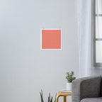 Greek Key Pattern 133 Orange and Pink Art Print Gallery Image 3