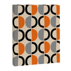 Mid Century Decor 548 Beige Black Gray and Orange Canvas Print Gallery Image 8