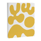 Mid Century Modern Abstract Organic Shapes 337 Yellow Canvas Print Gallery Image 8