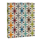 Mid Century Modern Atomic Age Starburst Pattern 226 Googie  Canvas Print Gallery Image 8