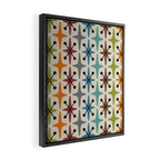 Mid Century Modern Atomic Age Starburst Pattern 226 Googie  Framed Canvas Print Gallery Image 2