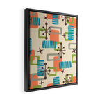 Mid Century Modern Atomic Decoration 243 Kitsch Framed Canvas Print Gallery Image 2