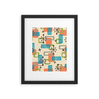 Mid Century Modern Atomic Decoration 243 Kitsch Framed Art Print Gallery Image 6