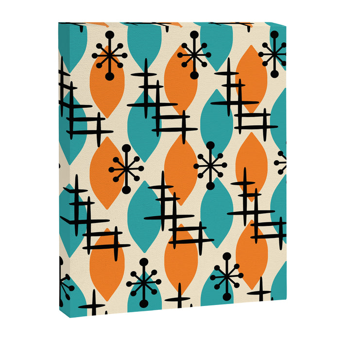 Mid Century Modern Atomic Drops 224 Canvas Print Gallery Image 1