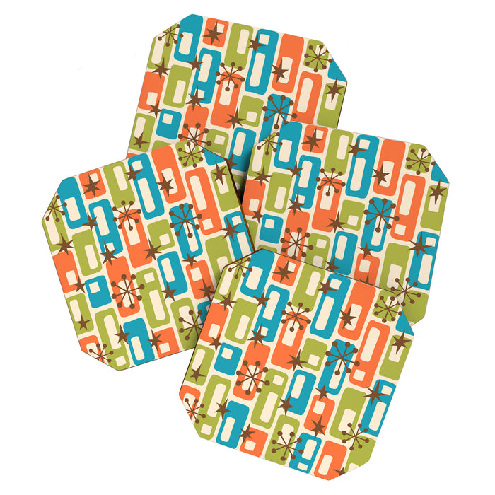 Mid Century Modern Atomic Sparkles 239 Coaster Gallery Image 1