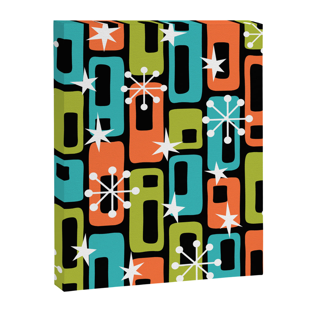 Mid Century Modern Atomic Sparkles 244 Canvas Print Gallery Image 8